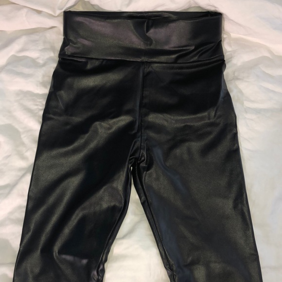 Black pleather shein tights - Picture 1 of 2